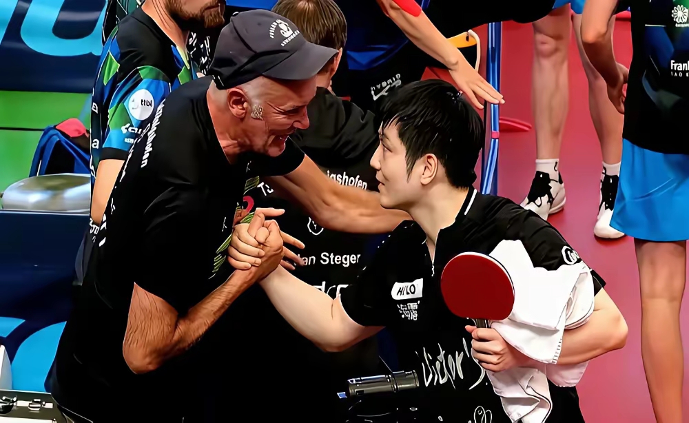 德国乒乓球队力克韩国乒乓球队，樊振东送出助攻的简单介绍